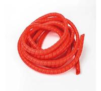 Spiral Cable Wrap Tube 1M, 8-40mm Adjustable Wire Organizer - Heat Resistant (-30°C~100°C), Hydraulic Hose & Wiring Cover (Multi-Color)(Red,ID 28mm)