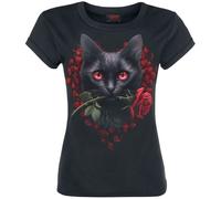 Spiral Cat's Love T-shirt black L