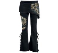 Spiral Celtic Dragon - 2-in-1 Bootcut Skirt Leggings Leggings black L
