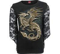 Spiral Direct CELTIC DRAGON - Rose Lace Sleeve Top - XXL - Screen - Screen