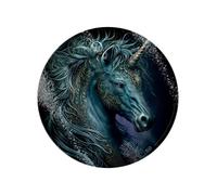 Spiral Celtic Unicorn Circular Chopping Board