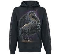 Spiral Celtic Unicorn Hoodie black S