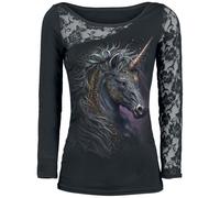 Spiral Celtic Unicorn Long-sleeve Shirt black L