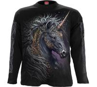Spiral - Celtic Unicorn - Longsleeve T-Shirt Black - XL