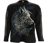 Spiral - Celtic Wolf - Longsleeve T-Shirt Black - XL