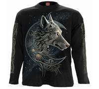 Spiral - CELTIC WOLF - Longsleeve T-Shirt Black - XL XL