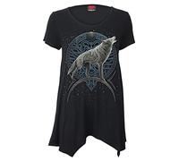 Spiral - Celtic Wolf - Smock - Tunic Casual Top - S Black