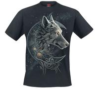 Spiral - CELTIC WOLF - T-Shirt Black