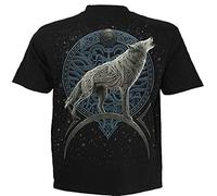 Spiral T-Shirt - Celtic Wolf - Black - XXL