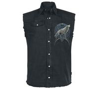 Spiral Celtic wolf Vest black XXL