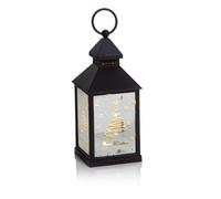 Spiral Christmas Tree Design 24cm Mirror Finish LED Christmas Lantern