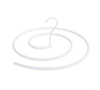 Spiral Clothes Drying Rack, Rotating Metal Laundry Hanger for Quilts and Garments, Space-Saving Large Round Airer for Balcony, White, 40x1cm(Metal)