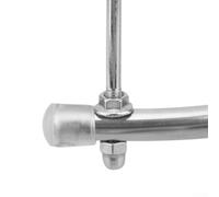 Spiral Clothes Drying Rack, Rotating Metal Laundry Hanger for Quilts and Garments, Space-Saving Large Round Airer for Balcony, White, 40x1cm(Stainless steel)