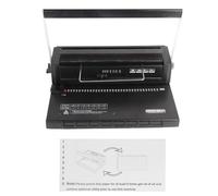 Spiral Coil Wire Binder Machine, Binding Machine with 34 Square Holes Punching, 12 Sheets Capacity 80g Paper, Bind Up to 120 Sheets for A4 A5 Documents, Perfect for Office School P