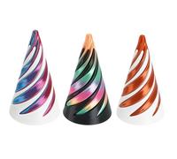 Spiral Cone Fidget Toy,3D Printed Fidget Toys,Triangle Desktop Mini Pass Through Passthrough Quackey Sculpture Twisty Cones,for Home Office Desk Decoration And Gifts,3 Pcs(D)