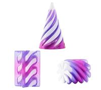 Spiral Cone Fidget Toy, Fidget Toys Spiral Cone Fidget Toy, Fidget Toys Impossible Cone 3d Printed Spiral Cone, Desktop Mini Vortex Cones Sculpture (Pyramid+Cone+Cylinder)