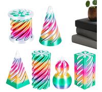 Spiral Cone Fidget Toy - Improving Focus and Mindfulness, Smmooth Geometric Abstract Aesthetic, 65x39x39mm Size, 220g Total Weight, Durable Polymer Impactt Resistant Structure - for Studying & Working