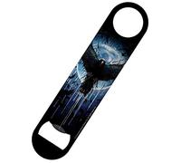 Spiral Crow Moon Bar Blade Bottle Opener Black 18x4cm