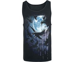 Spiral Crow Moon Vest black M