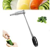 Spiral Cutting Machine,2025 Upgrade Stainless Steel Spiral Cutter for Veggies,Spiral Cutter,Portable and Creativity Cucumber Potato Carrot Slicer Cutter Manual Kitchen (1 Pcs)