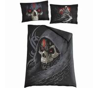 Spiral - DARK DEATH - Single Cotton Duvet Cover + UK And EU Pillow case - One