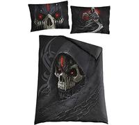 Spiral - Dark Death - Single Duvet Cover + Uk And Eu Pillow Case - L
