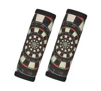Spiral Dart Board Droste, 2 Pcs Luggage Handle Wrap Grips, Comfort Soft Handle Covers Luggage Tag