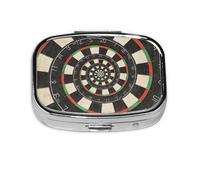Spiral Dart Board Droste,Meta Pill Box 2 Compartment Medicine Case,Portable Organizer,Rectangle Meta Portable Organizer Pill Box 2086 Compartment Medicine Case