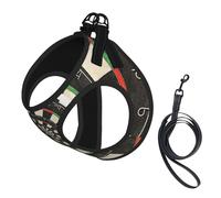 Spiral Dart Board Droste,Pet Harness,Adjustable Reflective Dog Harness,Pet Leash Vest,M