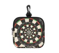 Spiral Dart Board Droste, Square Zipper Storage Bag, Neoprene Coin Purse, Small Wallets, Change Pouch, Change Purse