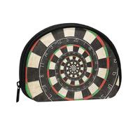 Spiral Dart Board DrosteSmall Makeup Sanitary Napkin Storage Bag,Women's Cosmetic Coin Purse