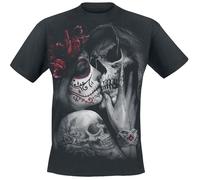 DEAD KISS - T-Shirt Black Spiral Black L