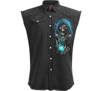 Spiral - Dead Metal - Sleeveless Stone Washed Worker Black - L