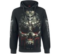 Spiral Death Bones Hoodie black L