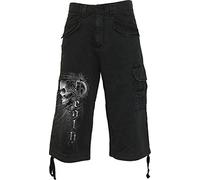 Spiral - Death Forever - Vintage Cargo Shorts 3/4 Long Black - M
