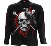 Spiral - DEATH RAVEN Un - Unisex - long sleeve t-shirts - Large - B778z