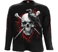 Spiral - Death Raven - Longsleeve T-Shirt Black - XL