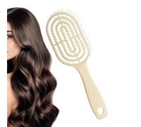Spiral Defining Brush - Heat Resistant Free Design, Coiled Hair Management Styling, Smooth Detangling Mane Shaping, Hydrated Curl Formation Polished Shine Bristles | Wedding Day Preparation