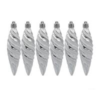 Spiral Design Hanging Decorations That Brighten Up Any For Living Space During the Holiday Season (Silver)