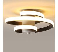 Spiral Design Led Ceiling Lamp Modern Ceiling Light Black Nordic Chandelier Warm White Simple Creative Ceiling Light