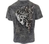 Spiral - Diesel Punk - Acid Wash T-Shirt - XXL Black