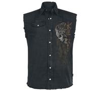 Spiral Diesel Punk Sleeveless Jacket black M