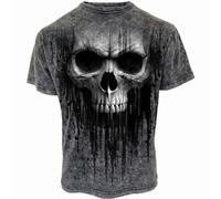 Spiral Direct ACID SKULL - Acid Wash T-Shirt - 4XL - Digital
