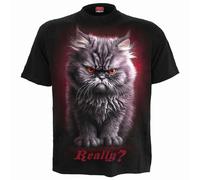 Spiral - Anger Management - Kids Front Print T-Shirt Black - M