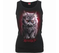 Spiral Direct ANGER MANAGEMENT - Razor Back Top Black - S - Digital - Digital