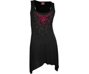 Spiral Direct BLOOD ROSE - Goth Bottom Camisole Dress Black - S - Screen - Screen