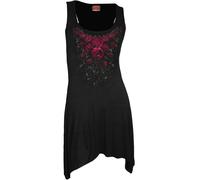 Spiral Direct BLOOD ROSE - Goth Bottom Camisole Dress Black - XL - Screen - Screen