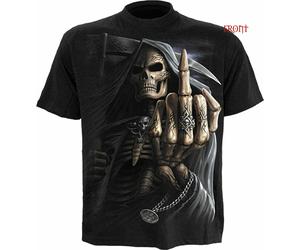 SPIRAL DIRECT BONE FINGER T-Shirt,Top/Tee/ Biker/Grim Reaper/Skull/Goth/Bone