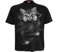 Spiral Direct BRIGHT EYES - Front Print T-Shirt Black - XXL - Digital - Digital