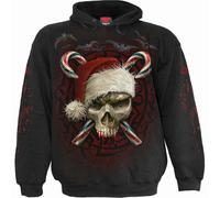 Spiral - Candy Cane Santa - Hoody Black - XXL